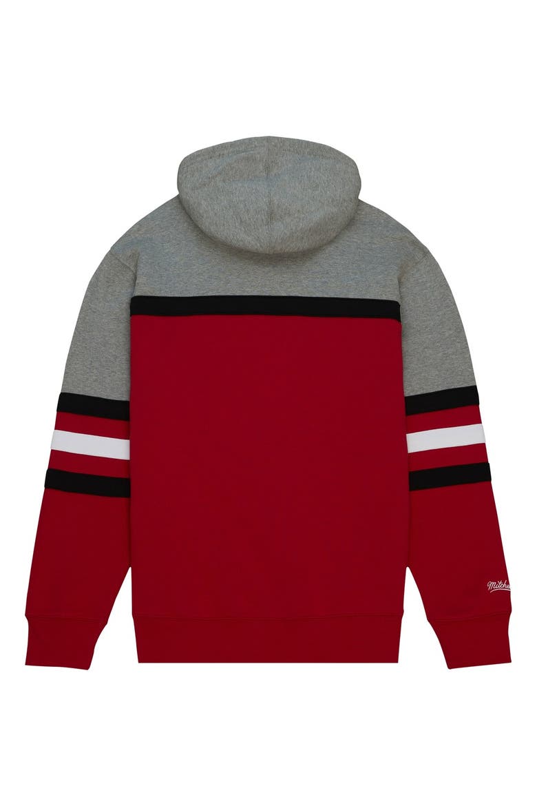 Men's Mitchell & Ness Red Oklahoma Sooners Head Coach Pullover Hoodie, Alternate, color, Red