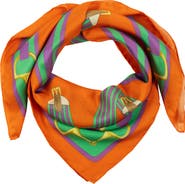Lauren Ralph Lauren Ribbons Silk Square Scarf