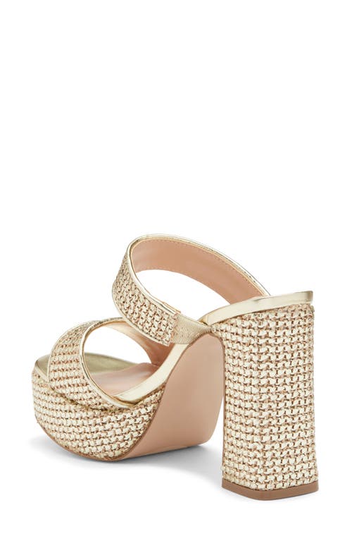 Steve Madden Stance Platform Slide Sandal In Gold