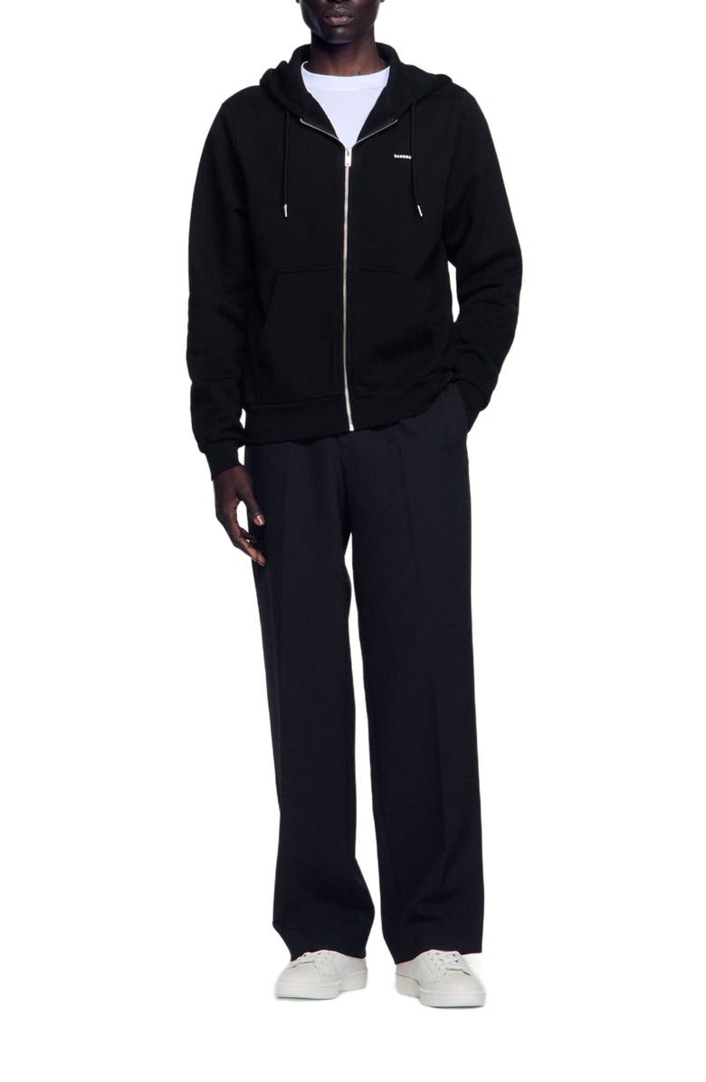 SANDRO Fleece hoodie, Alternate, color, 