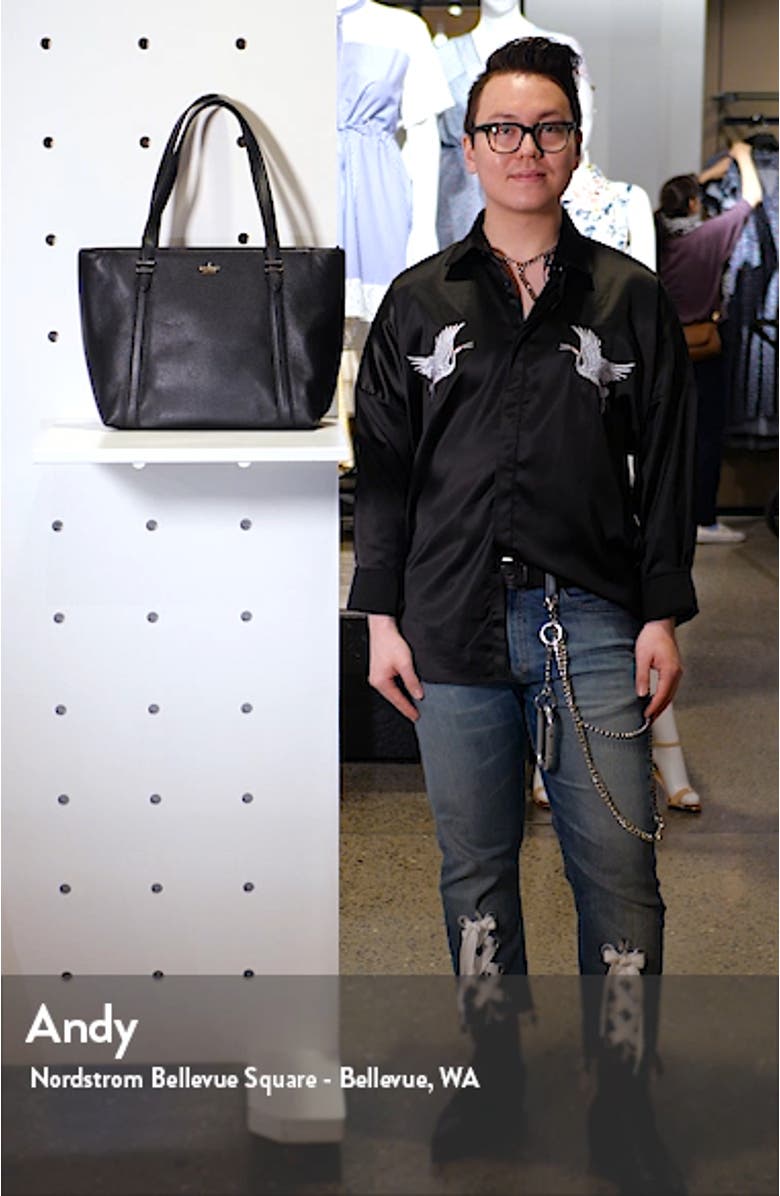 oakwood street chandra leather tote, sales video thumbnail