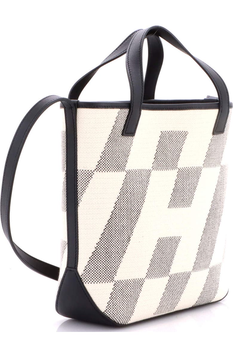 Pre-Owned Hermes Cabas H en Biais Tote Canvas with Leather 27, Alternate, color, Noir