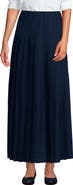 Lands' End Girls Solid Pleated Skirt Ankle Length