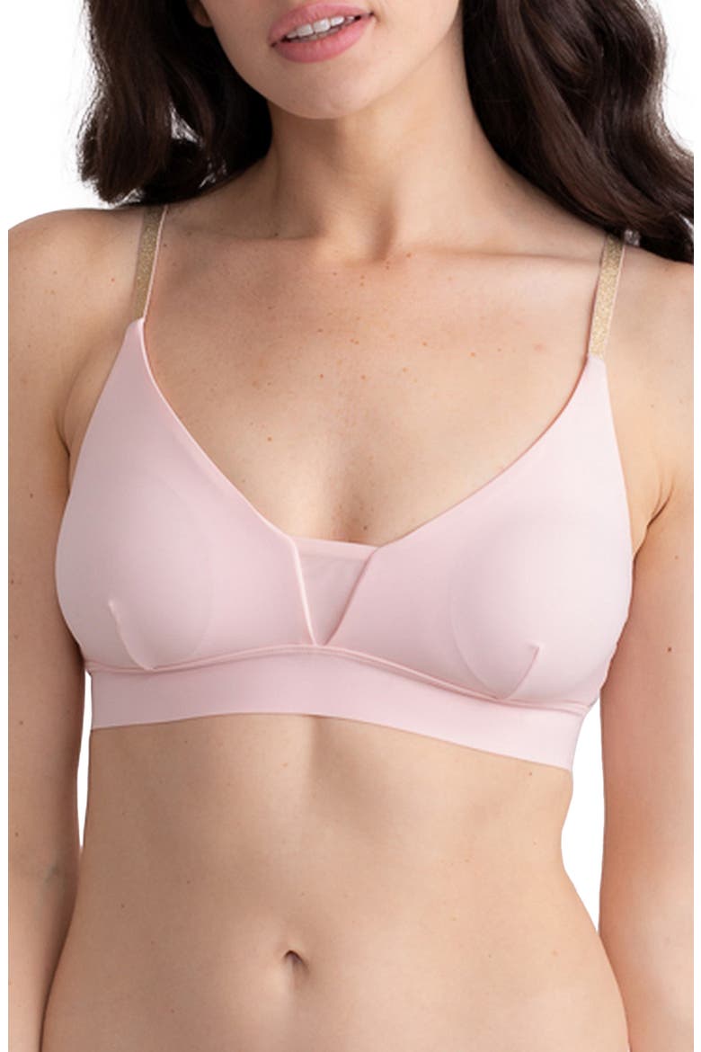 Soft Bra with Mesh, Main, color, ROSE QUARTZ