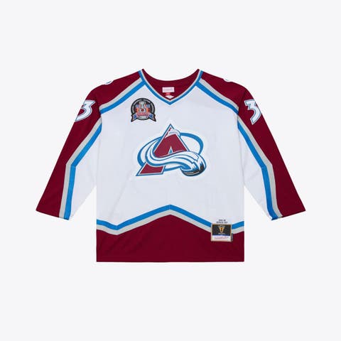 Men's Mitchell & Ness Patrick Roy White Colorado Avalanche 1995 Power Play Jersey