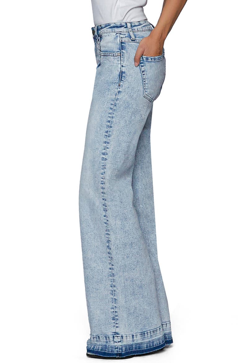 Released Hem Wide Leg Jeans, Alternate, color, DOWNTOWN BLUE