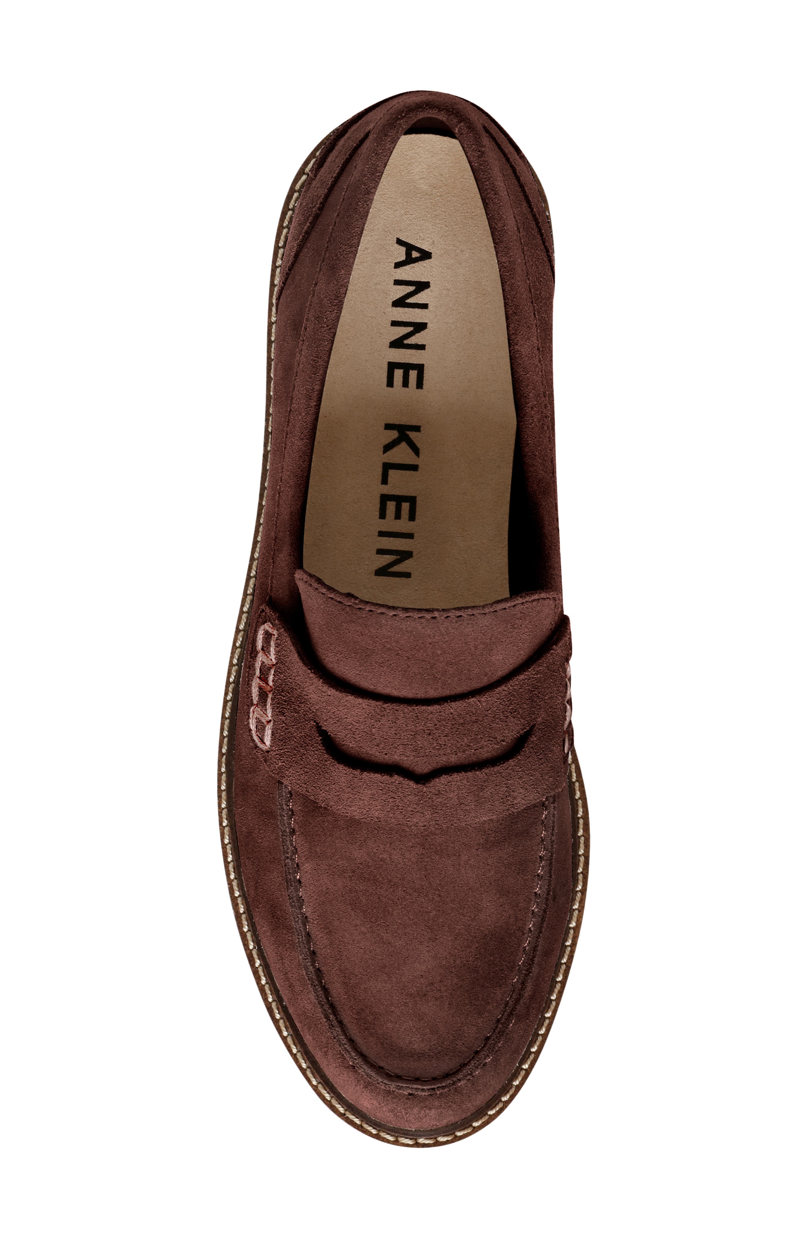 Emmylou Penny Loafer, Alternate, color, DK BROWN