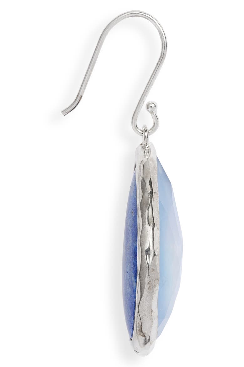 Large Rock Candy Teardrop Earrings, Alternate, color, SILVER