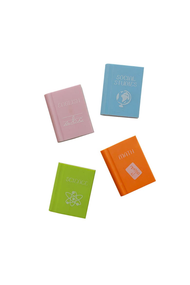 Back to School Book Erasers, Main, color, Assorted Pre-Pack