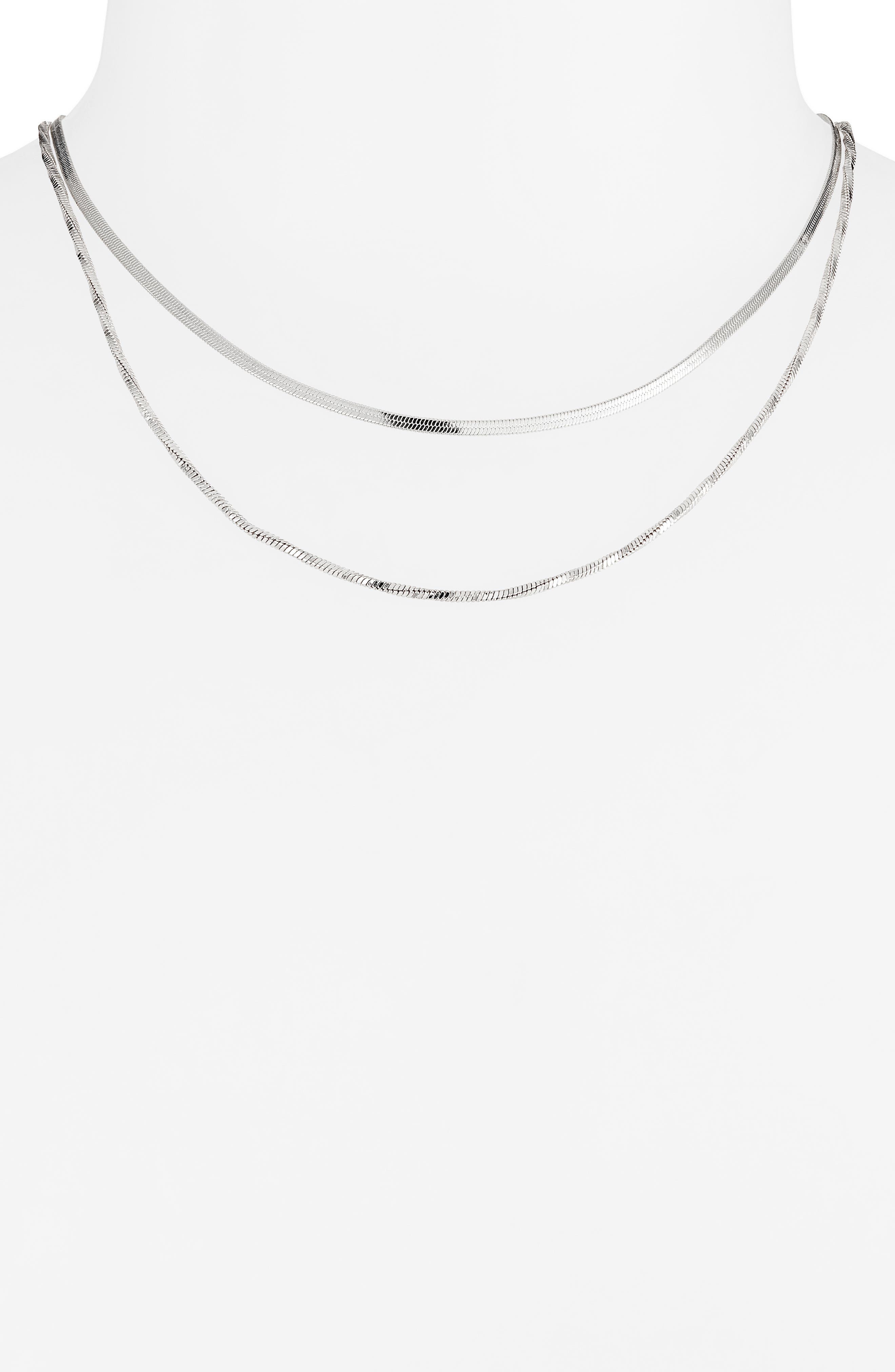 NORDSTROM RACK Demi-Fine Layered Chain Necklace (Women) | Nordstromrack