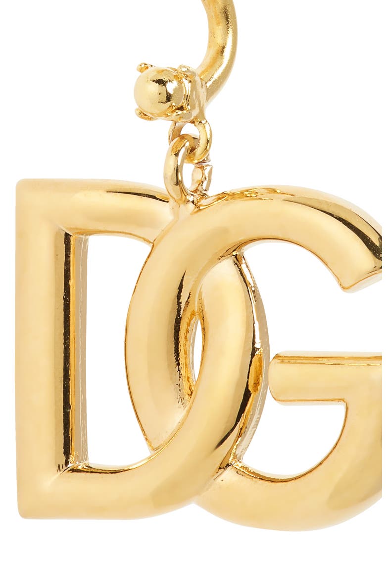 Logo Drop Back Earrings, Alternate, color, ORO