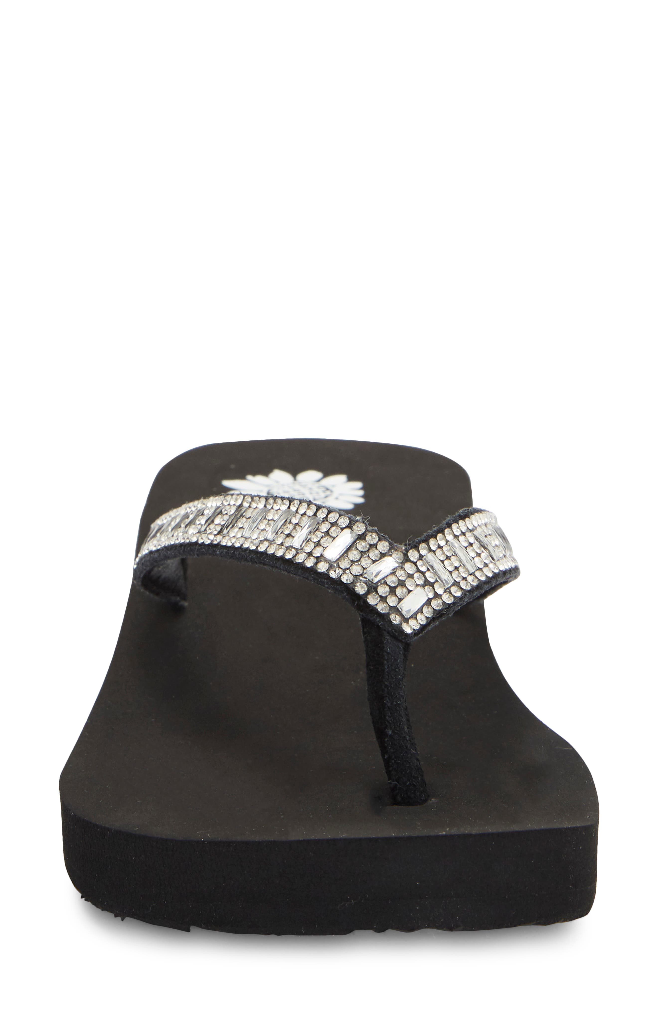 Zemily Embellished Flip Flop, Alternate, color, CLEAR