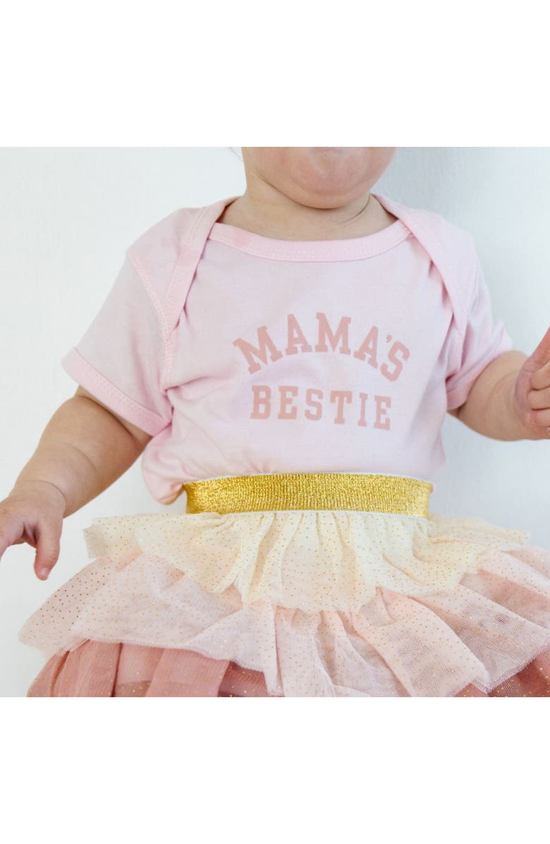 Sweet Wink Mama's Bestie Short Sleeve Bodysuit, Alternate, color, Pink