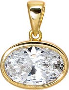 BY ADINA EDEN CZ Oval Bezel Charm