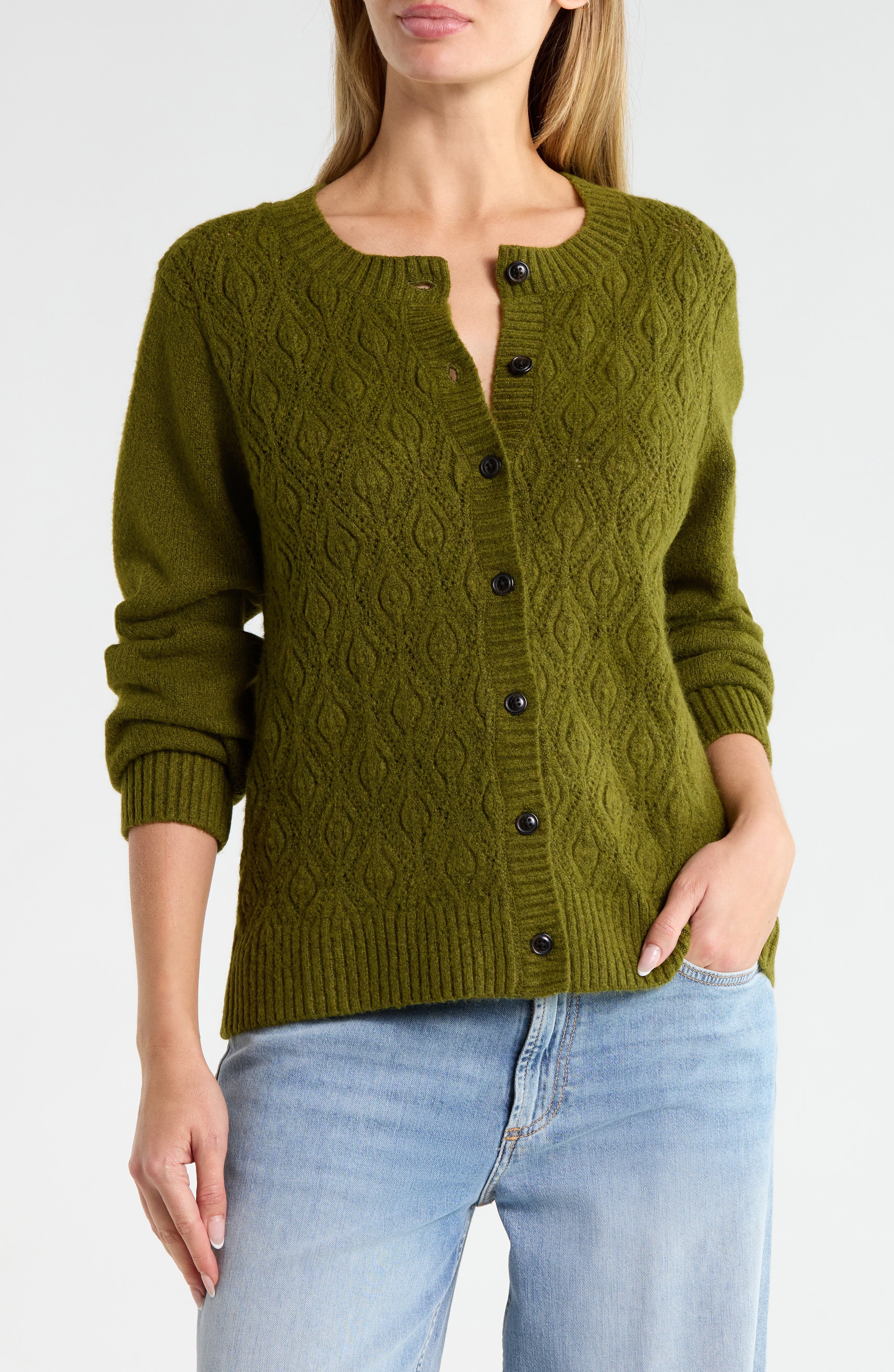 Cozy Button Front Cardigan