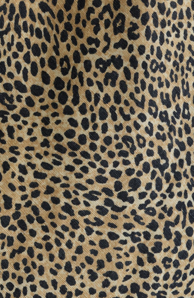 Rip Curl Animal Instincts Linen Blend Drawstring Skirt, Alternate, color, Natural