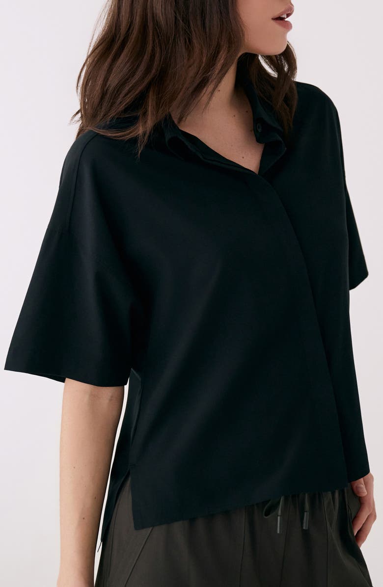 Lole Olivie Boxy Shirt, Alternate, color, Black