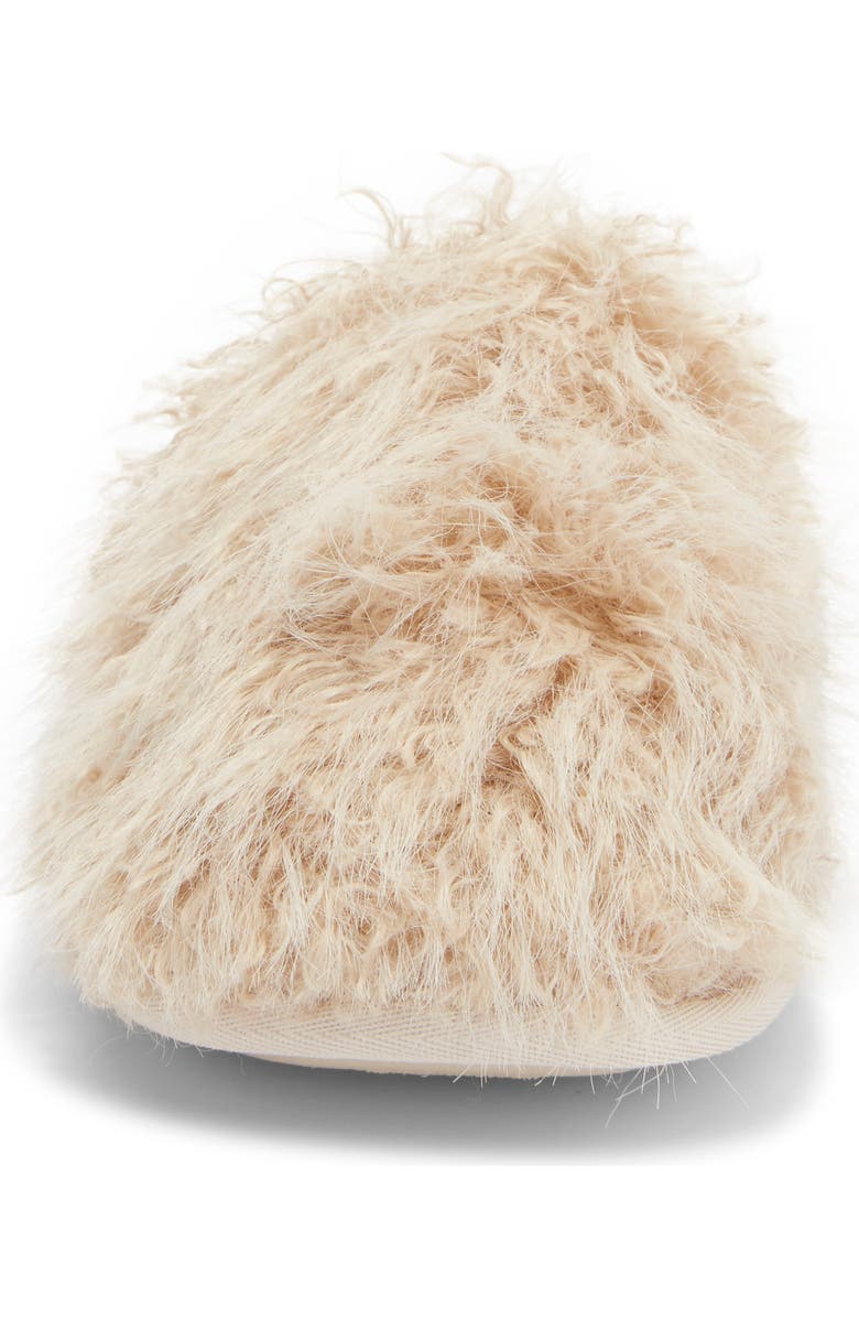 Rebecca Minkoff James Faux Fur Scuff Slipper, Alternate, color, Tan