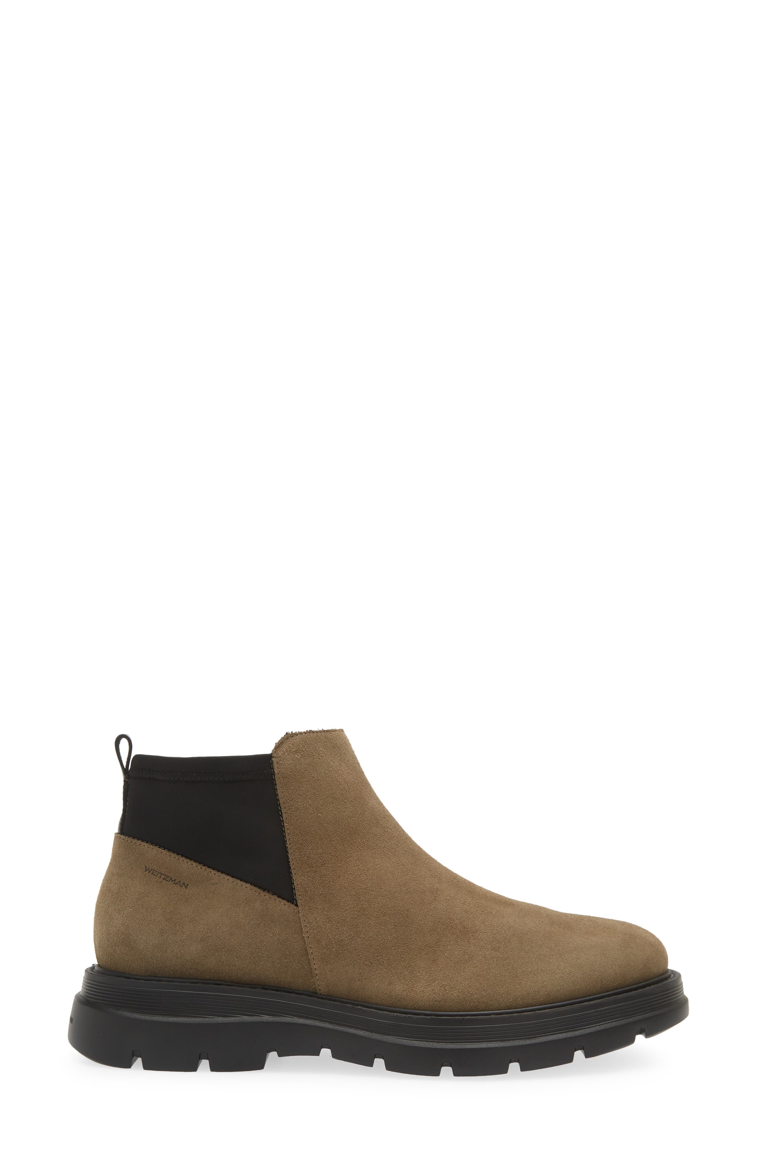 Stuart Weitzman Aiden Chelsea Boot, Alternate, color, Taupe/ Black
