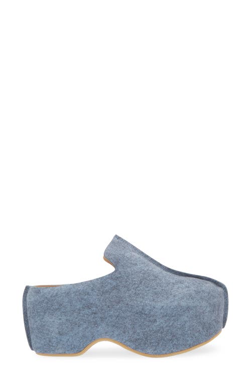 Jw Anderson 75mm Platform Clogs In Blue