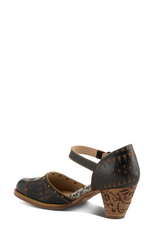 L'artiste By Spring Step Niobella Ankle Strap Pump In Black