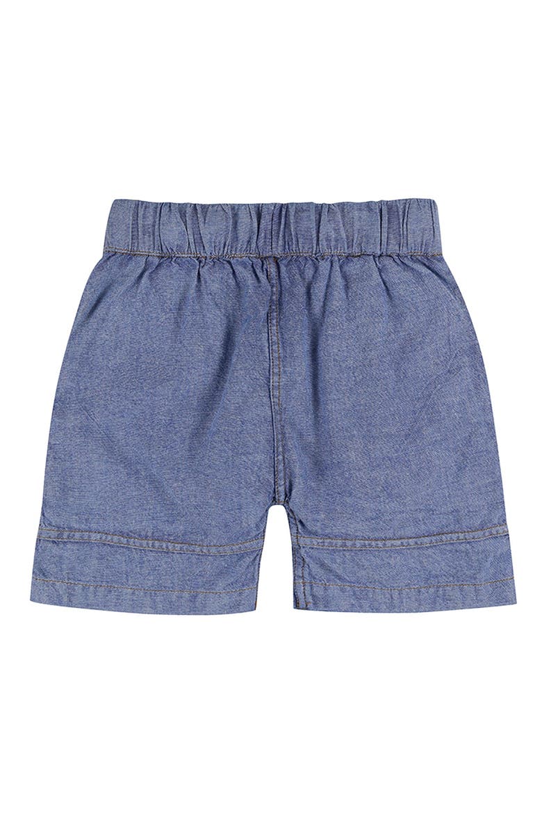 Lilly + Sid Organic Cotton Plain Shorts, Alternate, color, Blue