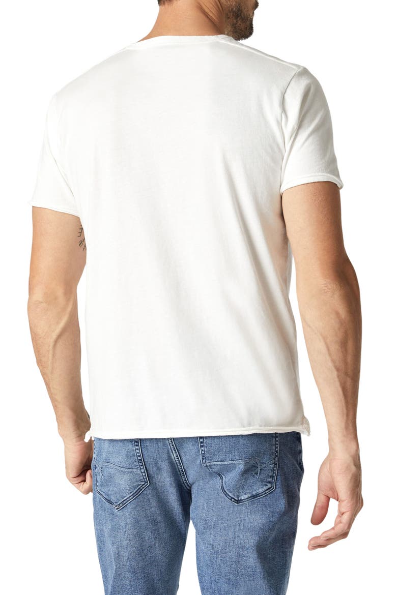 Raw Edge Cotton T-Shirt, Alternate, color, BLANC DE BLANC