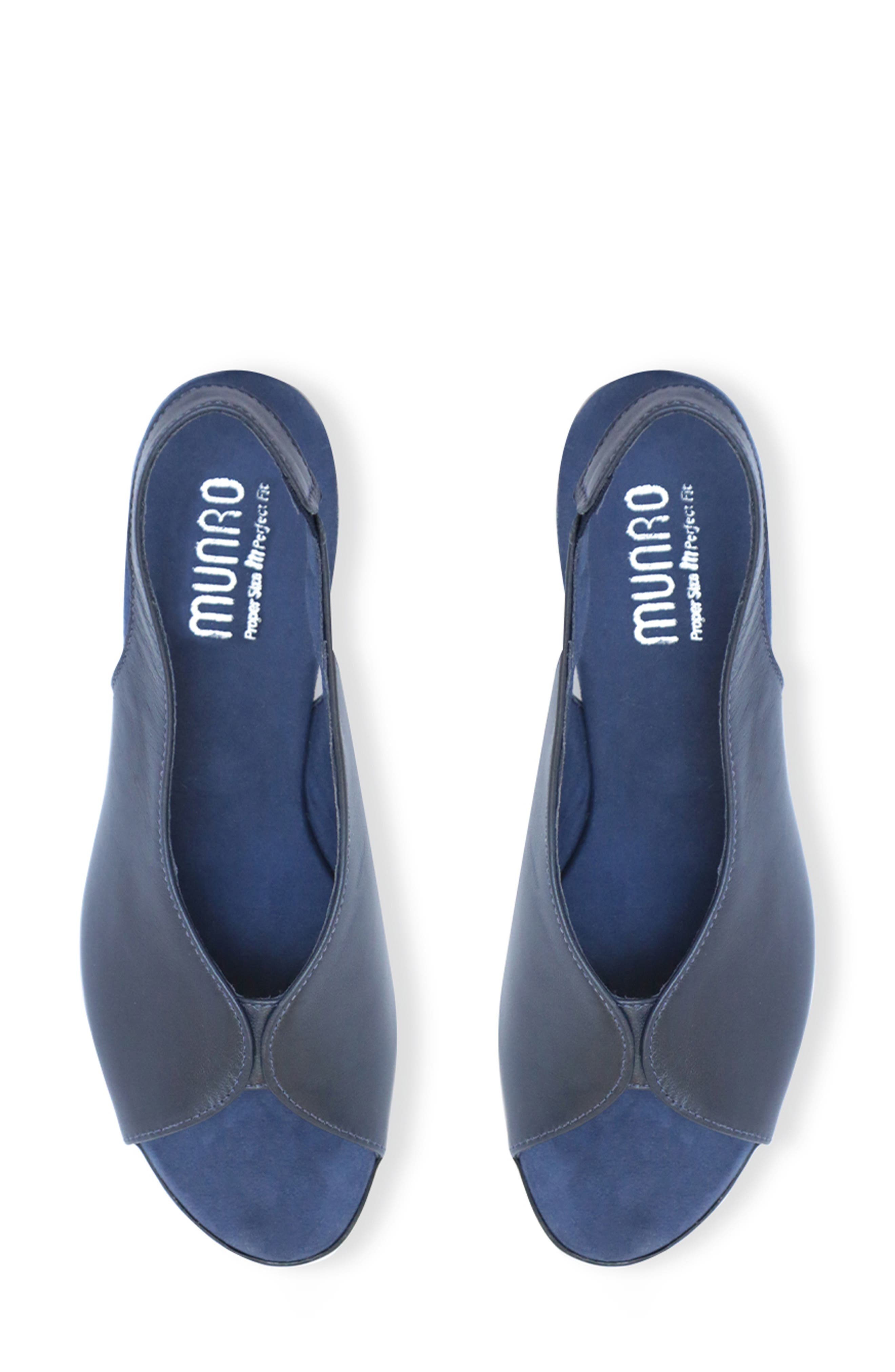 Rochelle Slingback Sandal, Alternate, color, NAVY LEATHER