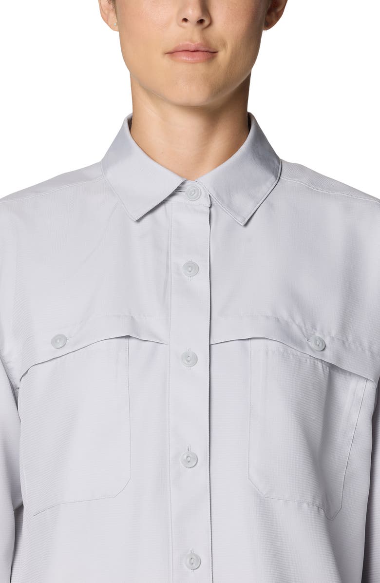 Mountain Hardwear Sun Drift Cooling Long Sleeve UPF 50+ Shirt, Alternate, color, Grey Ice