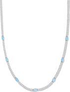 Melinda Maria The Maven Simulated Opal Tennis Necklace