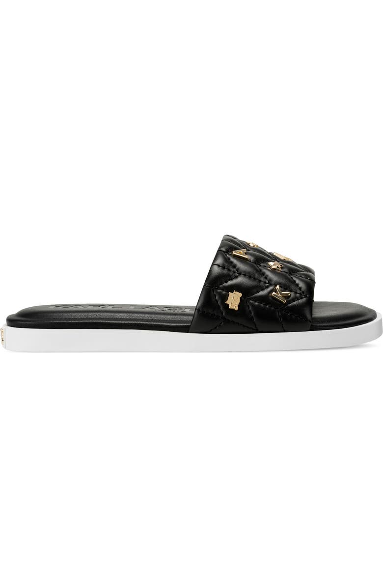KARL LAGERFELD PARIS Carenza Studs Slide Sandal, Alternate, color,