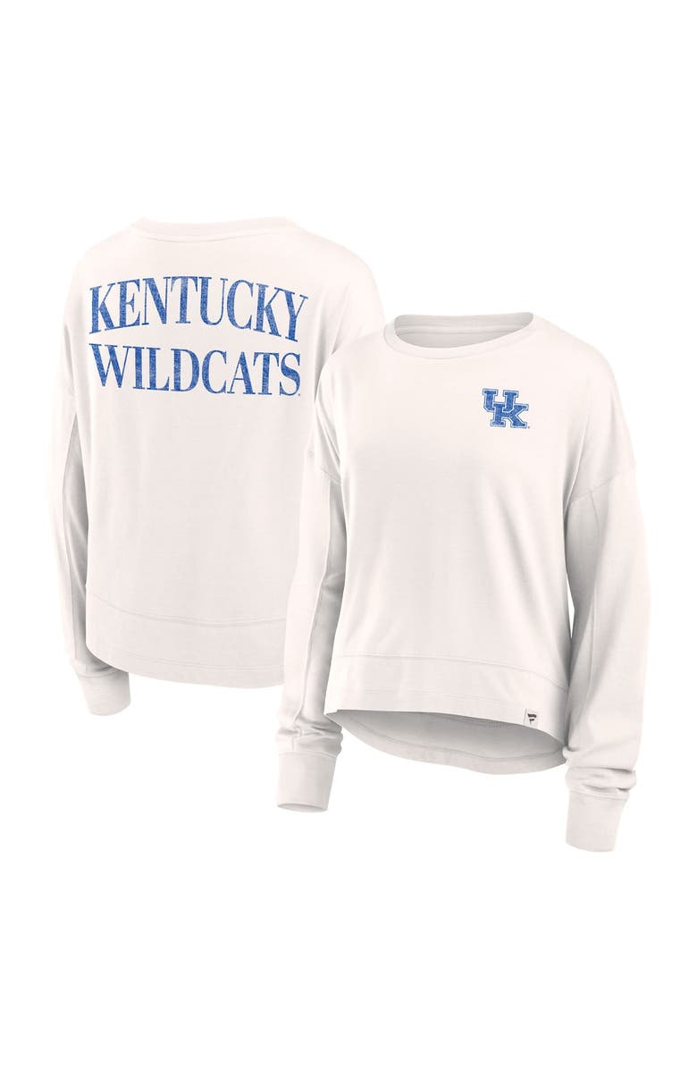 FANATICS Women's Fanatics Branded White Kentucky Wildcats Kickoff Full Back Long Sleeve T-Shirt, Alternate, color, White