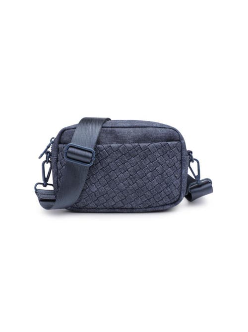 Sol and Selene Inspiration - Woven Neoprene Crossbody Bag in Dark Denim at Nordstrom