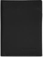 CHAMPS Onyx Leather RFID Vertical Slim Wallet