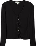 PacSun Shelby Button-Up Knit Top