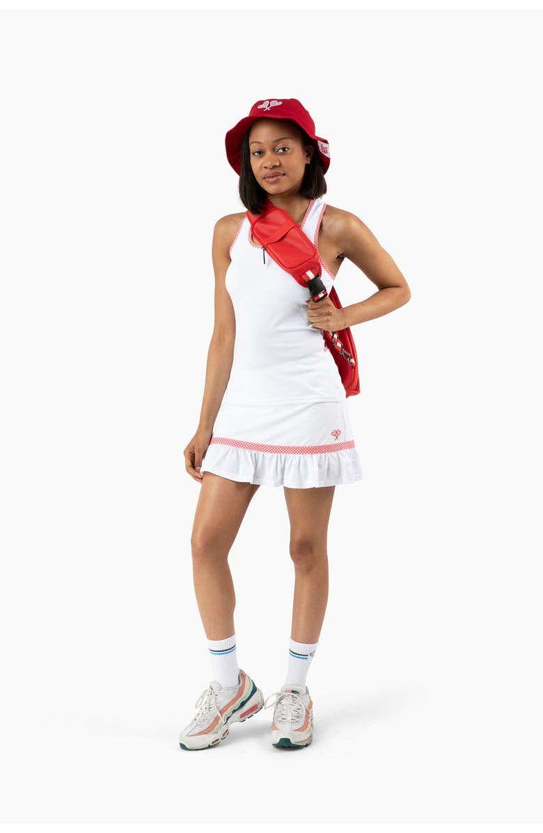 Love All Tennis Women's Doris Skort, Alternate, color, Green Gingham