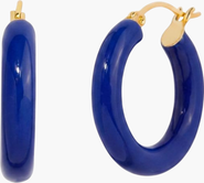 Little Sky Stone Sasha Enamel Hoop Earrings