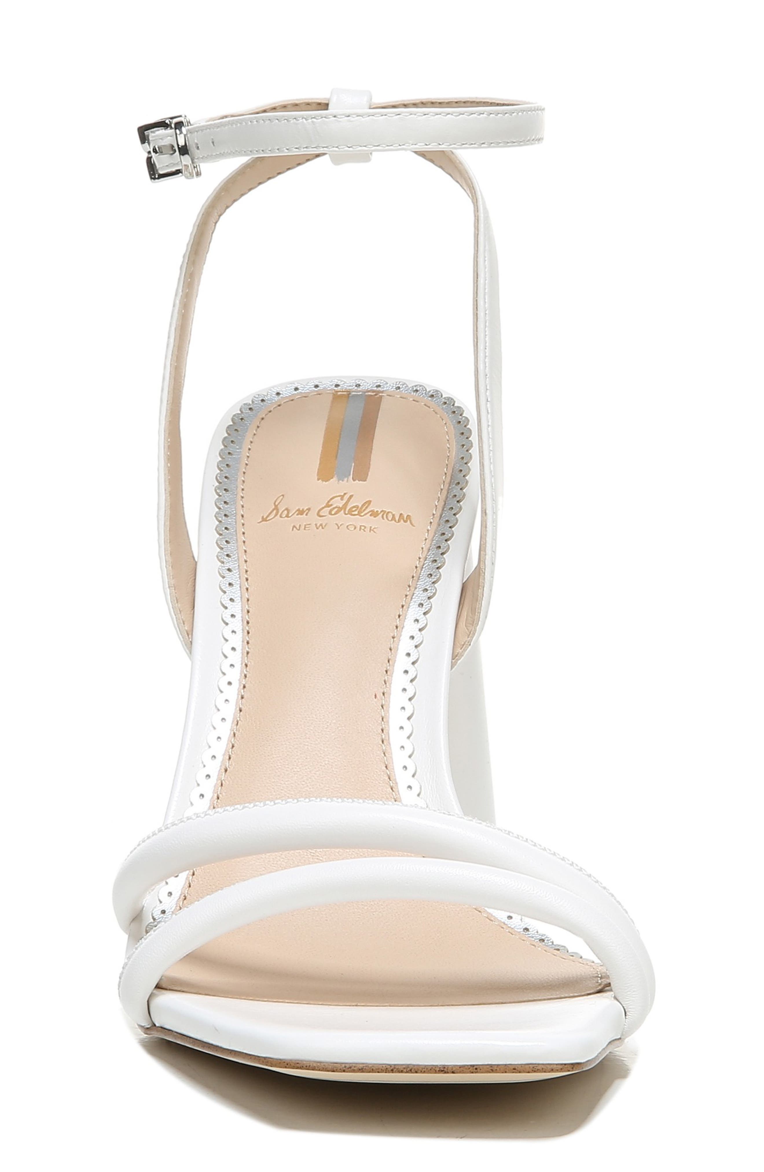 Sam Edelman Kia Strappy Sandal - Wide Width Available, Alternate, color, Bright White