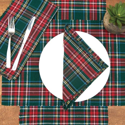 C & F Home C&f Home Weston Plaid Napkin Set 6 In Green