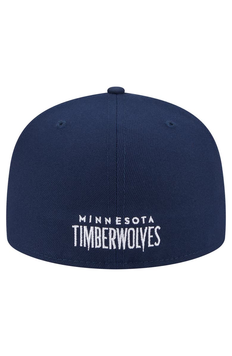 New Era Men's New Era  Navy Minnesota Timberwolves Deceptor 59FIFTY Fitted Hat, Alternate, color, Navy