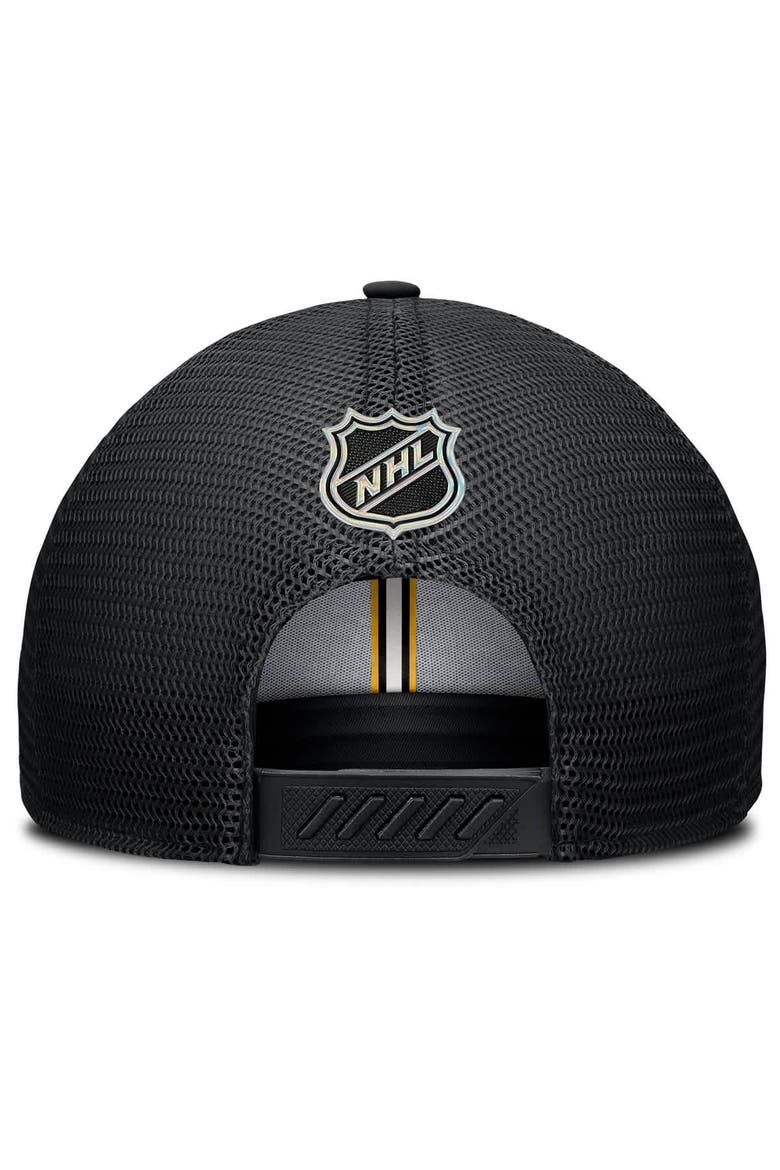 Men's Fanatics Black Boston Bruins Authentic Pro Home Ice Trucker Adjustable Hat, Alternate, color, Black