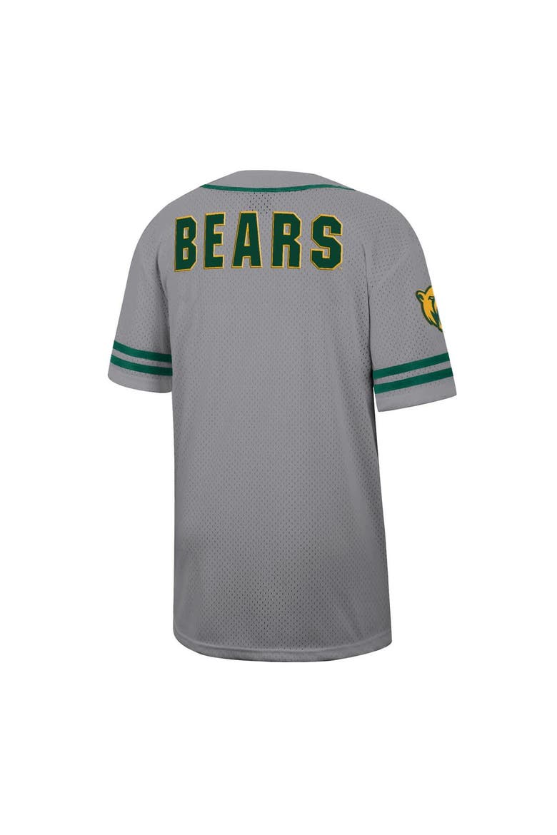 Men's Colosseum Gray Baylor Bears Free Spirited Baseball Jersey, Alternate, color, Gray