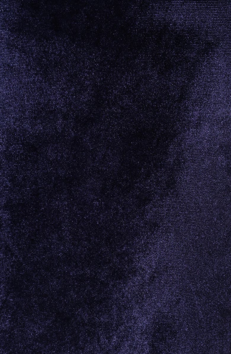 Petal & Pup Avery One-Shoulder Velvet Jumspuit, Alternate, color, Sapphire