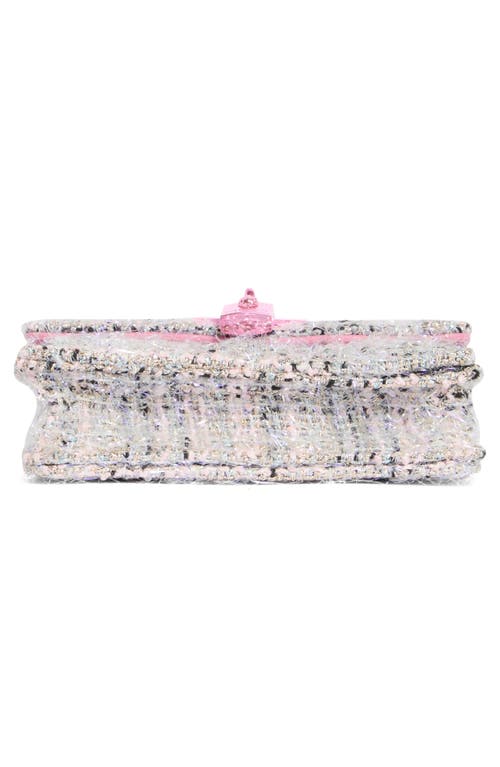 Kurt Geiger London Micro Brixton Tweed Crossbody Bag In Pink