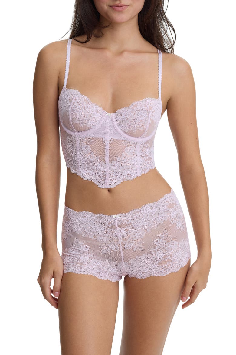 Captivate Lace Boyshorts, Alternate, color, LILAC PINK