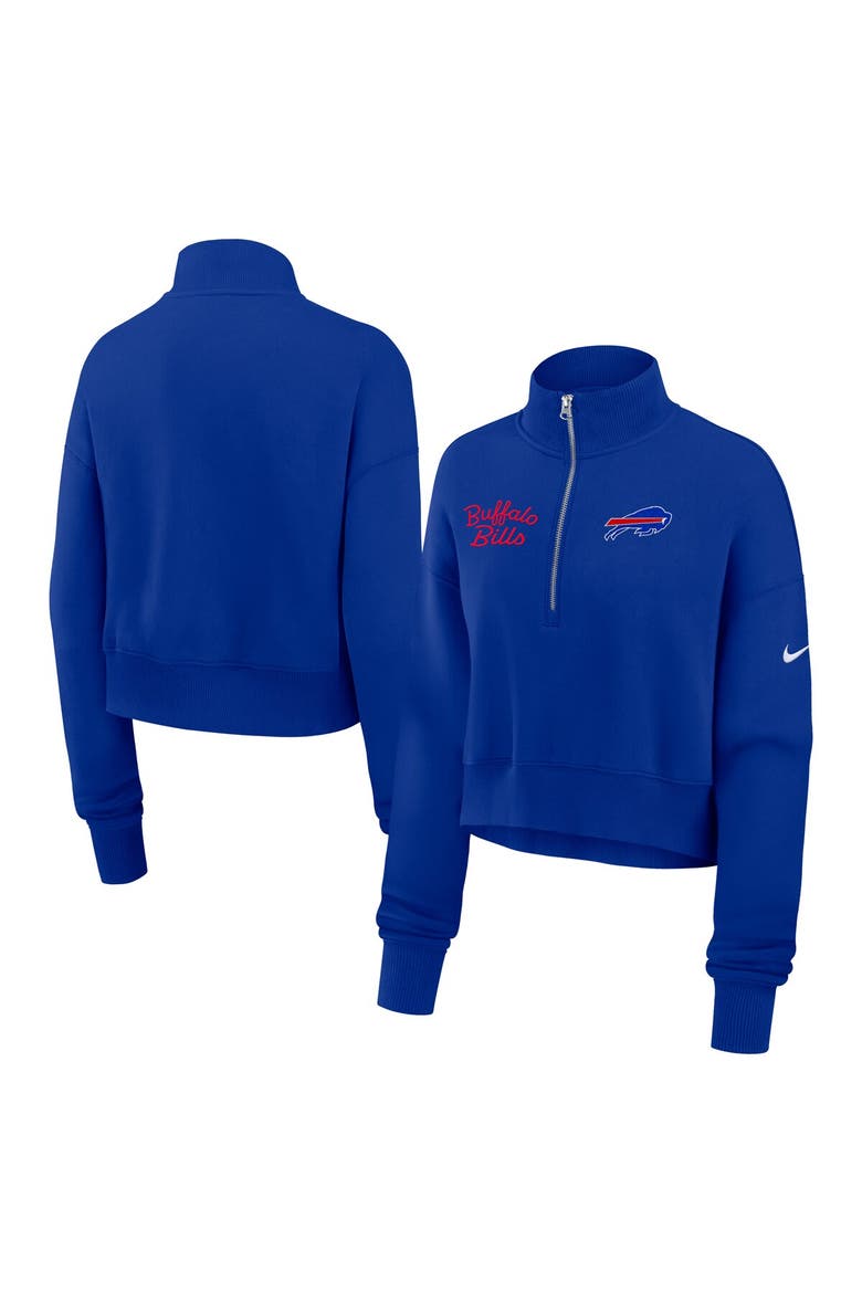 Women's Nike Royal Buffalo Bills Primetime Phoenix Half-Zip Sweatshirt, Main, color, Royal