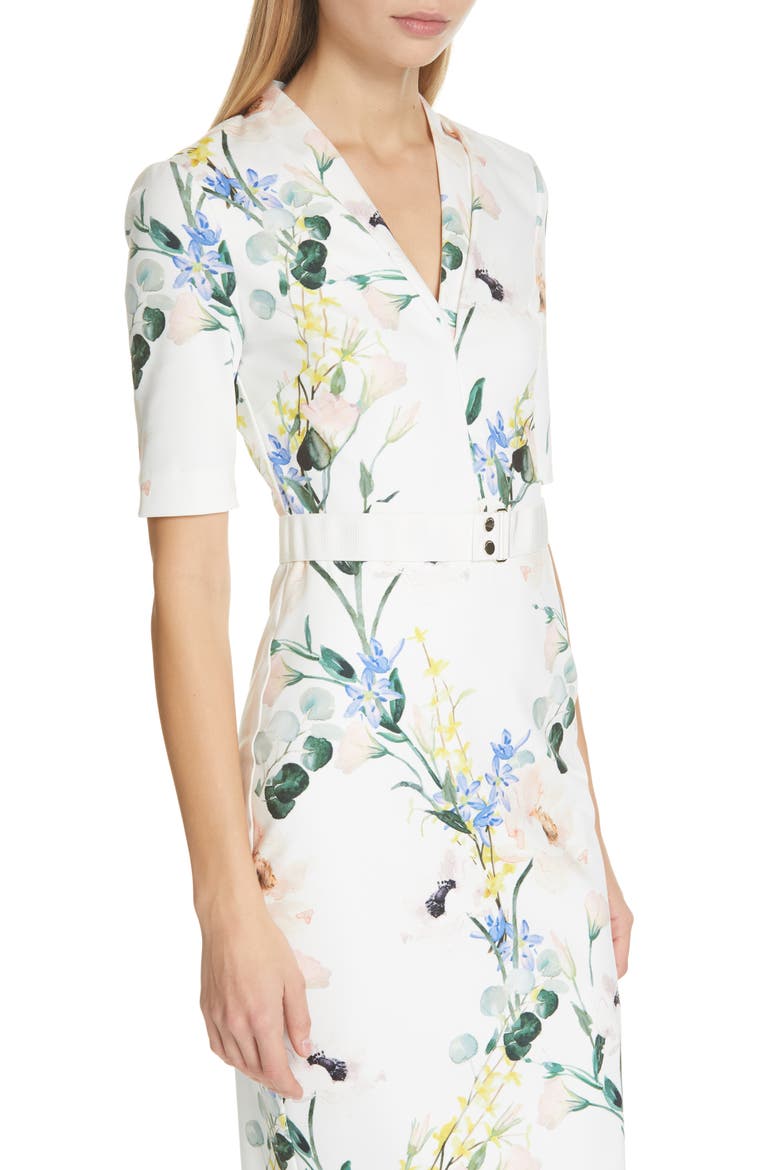 Lylli Elegance Pencil Dress, Alternate, color, WHITE