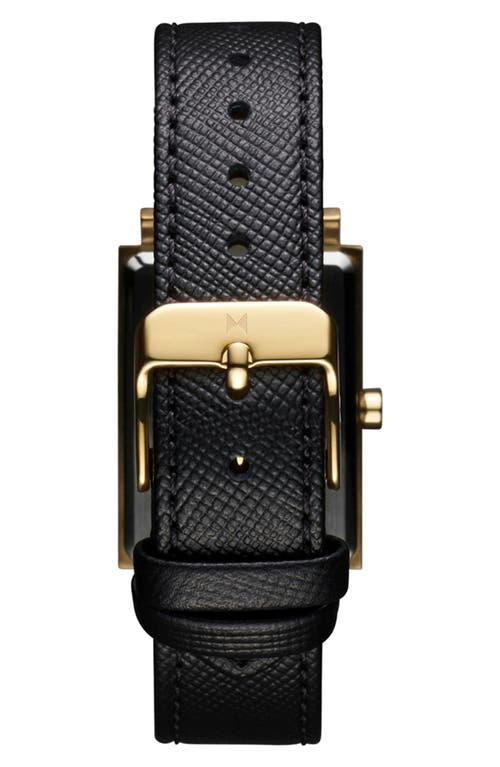 Mvmt Women's Signature Square Black Leather Strap Watch ,24mm In Black