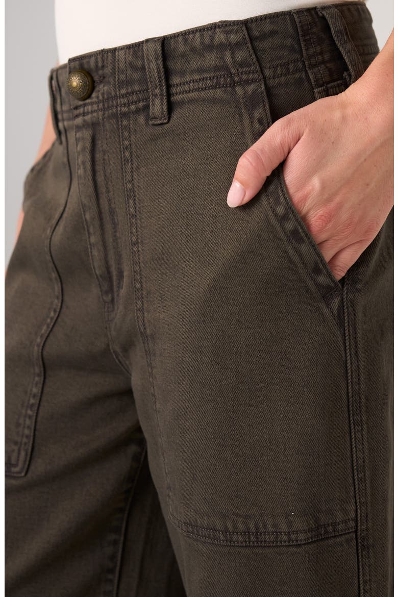High Waist Relaxed Utility Pants, Alternate, color, MOSSWOOD