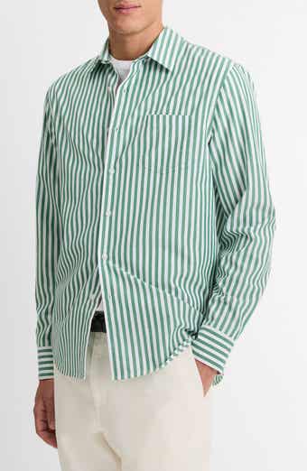Vince Stripe Classic Fit Button-Up Shirt
